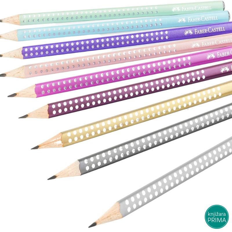 Grafitna olovka FABER CASTEL B Grip Sparkle 