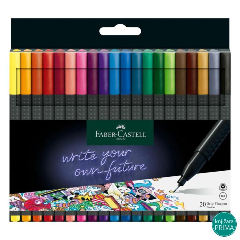 Set tankih flomastera FABER CASTELL grip 1/20 