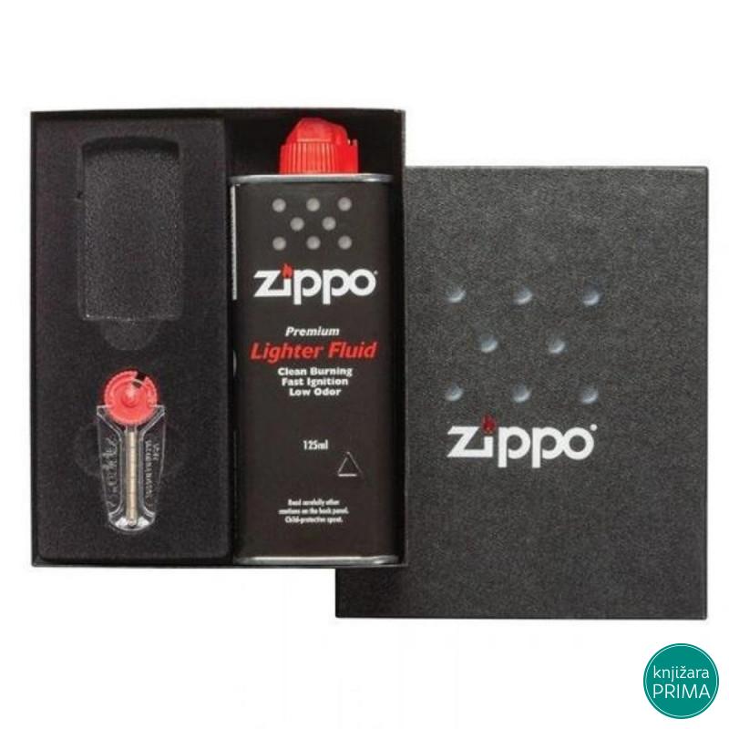 Gift set  Slim ZIPPO benzin i kremen 
