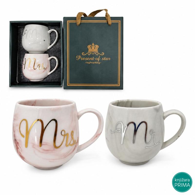 Set keramičkih šolja Mr & Mrs 