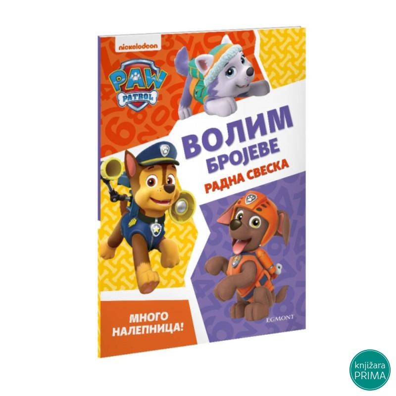 Paw Patrol volim brojeve vežbanka 