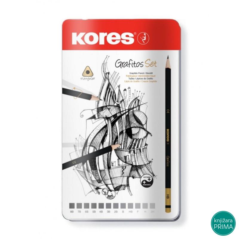 Set grafitnih olovaka KORES Grafitos 