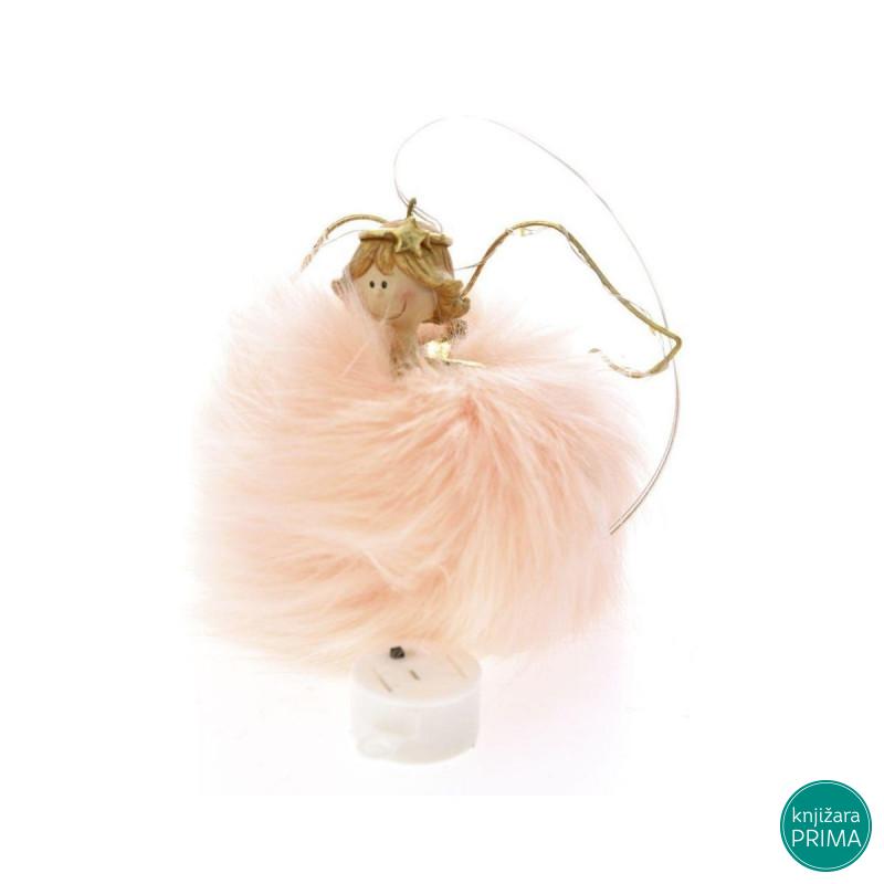 Svetleći anđeo roze AI 