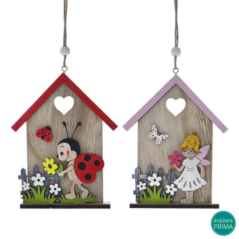 Uskršnja drvena viseća  kućica 