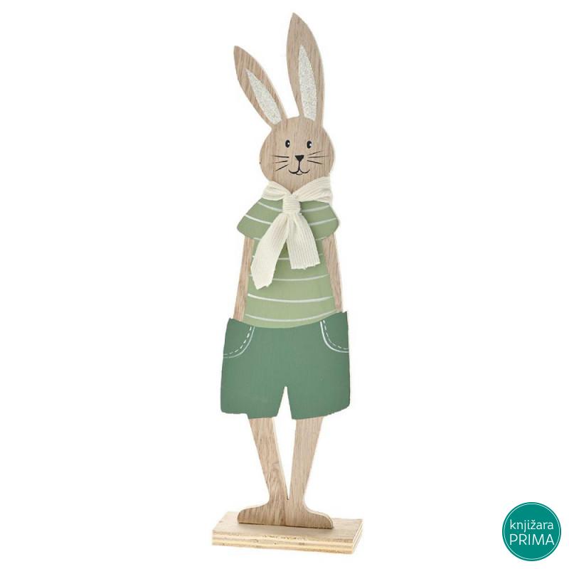 Uskršnji drveni zeka zeleni 