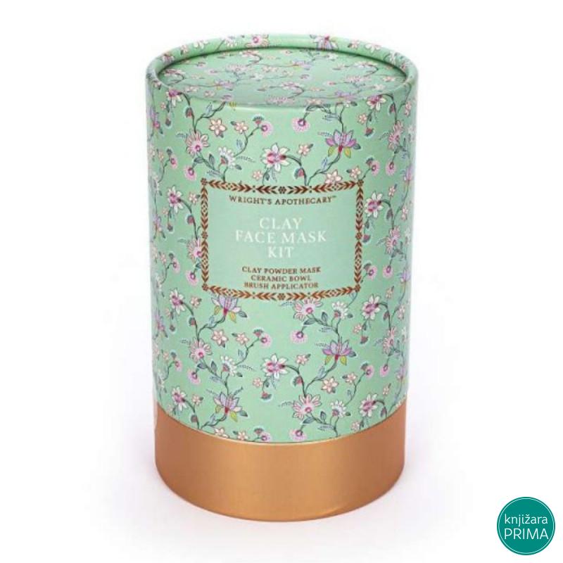 Set za nanošenje maske na lice Beautiful flower clay powder 