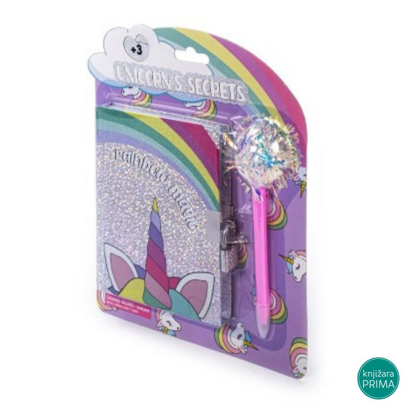 Dnevnik sa olovkom TRANSIT Unicorn Secret 
