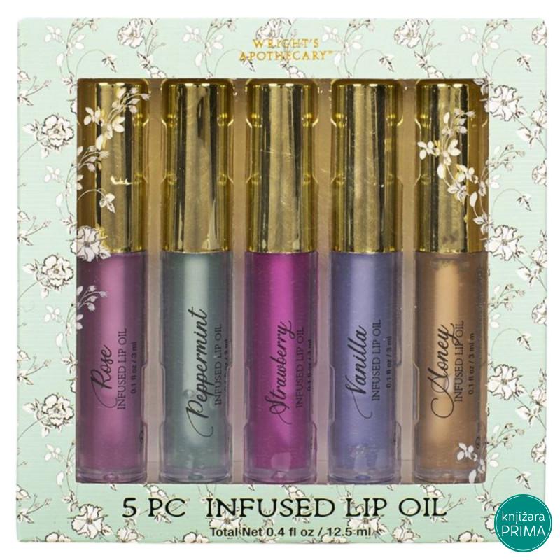 Ulje za usne set 5 SECRET GARDEN White musk 