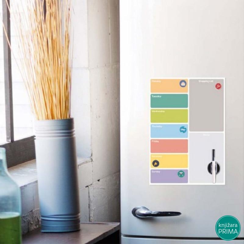 Magnetna tabla za frižider - Week planner 