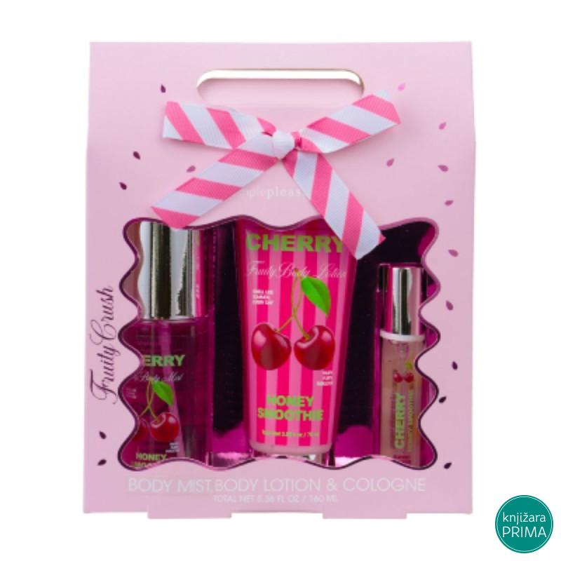 Kozmetički set za telo FRUITY CHERRY PINK 
