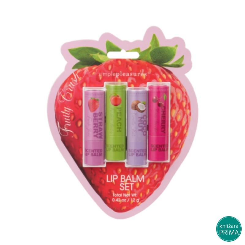 Set balzama za usne 4 FRUITY WATERMELON 