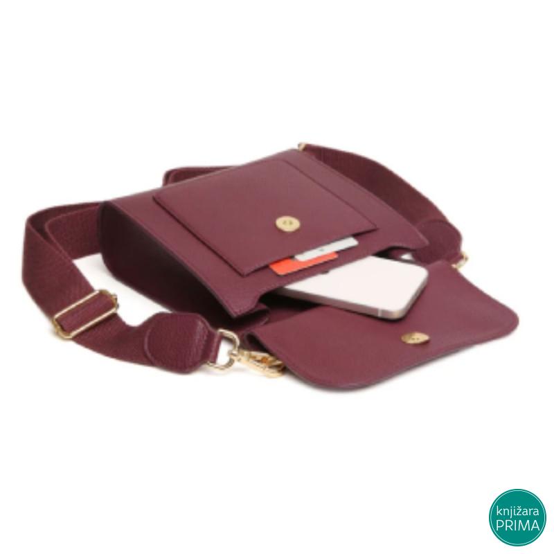 Torba ALICE WHEELER Bloomsbury Crossbody - Berry 