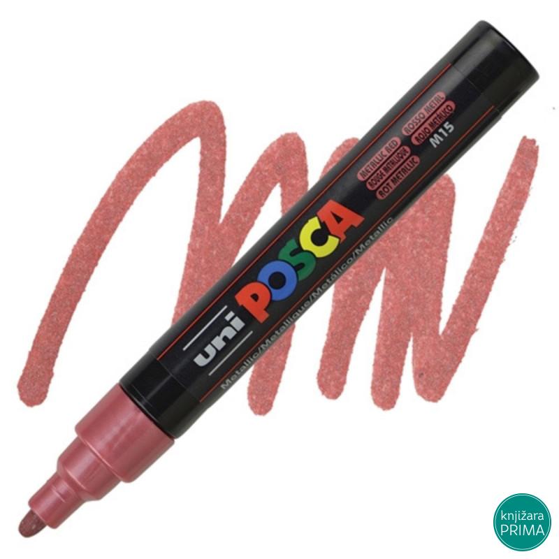 POSCA marker UNI PC-5m metalik crveni m15 