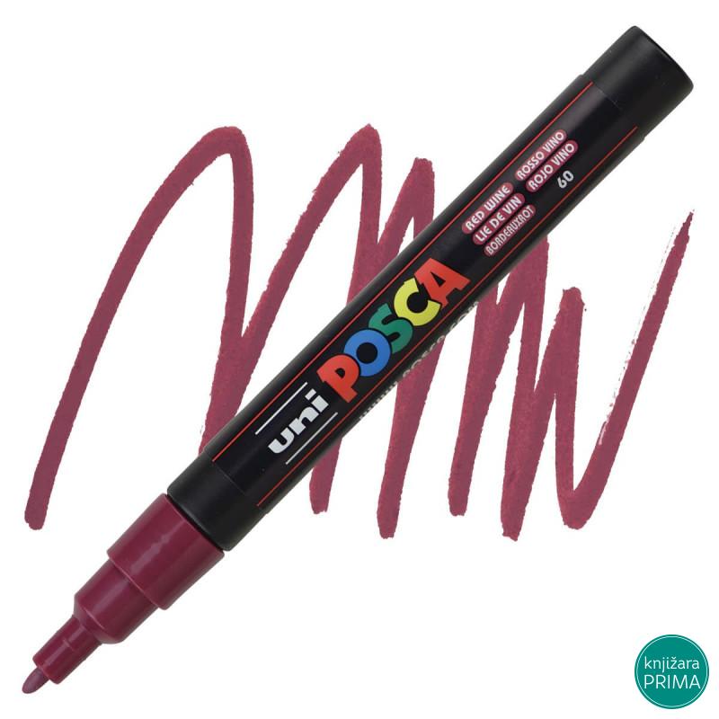 POSCA marker UNI PC-3m vino crveni 60 