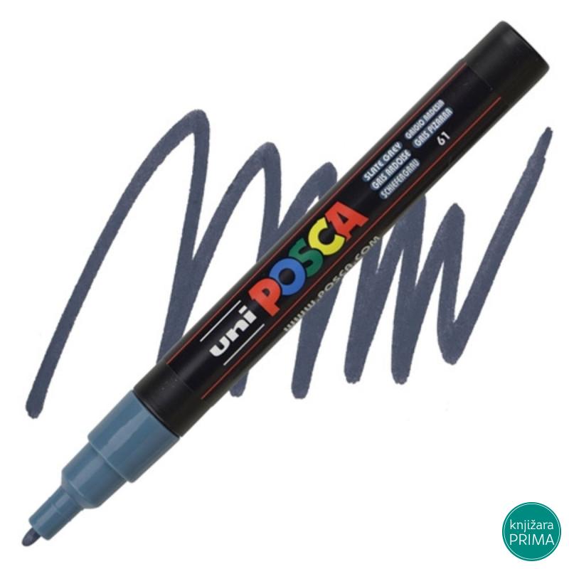 POSCA marker UNI PC-3m kamen sivi 61 