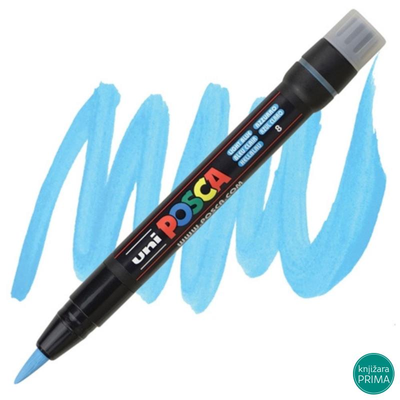 POSCA marker UNI PCF-350 brush svetlo plavi 8 