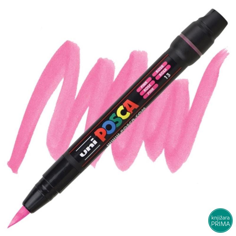 POSCA marker UNI PCF-350 brush roze 13 