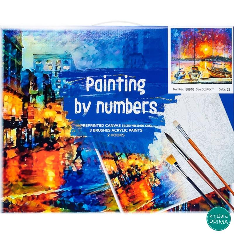 Bojenje po brojevima - More akril 40X50 