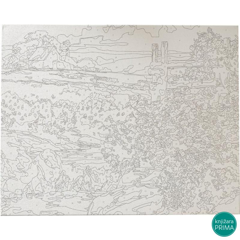 Bojenje po brojevima - Polje akril 40X50 