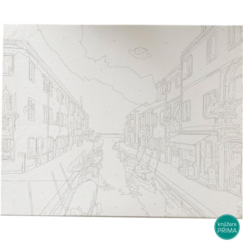 Bojenje po brojevima - Venecija akril 40X50 