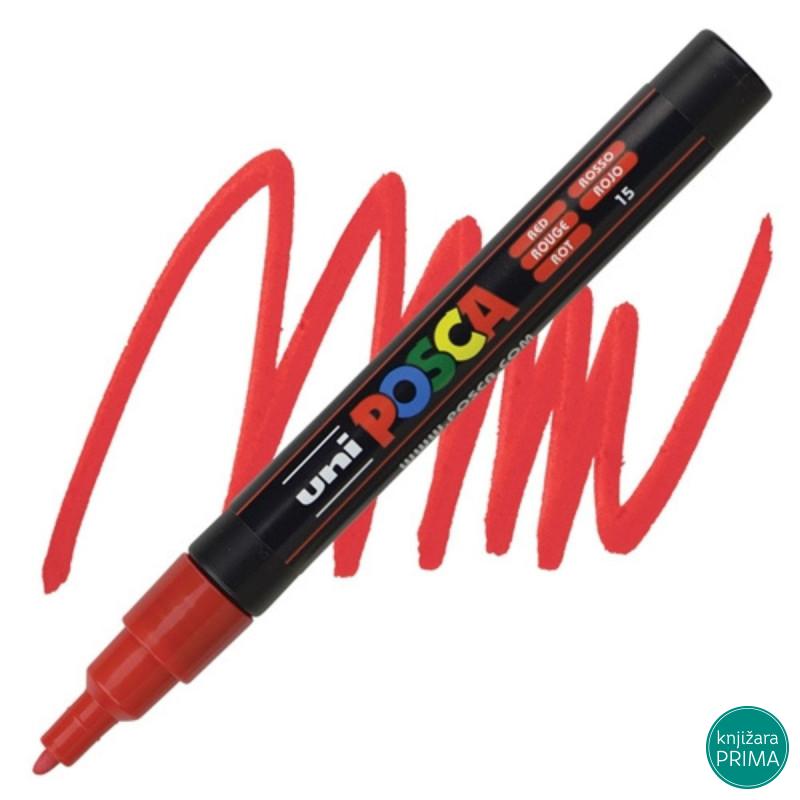 POSCA marker UNI PC-3m crveni 15 