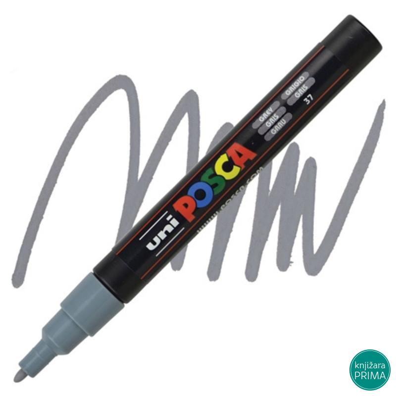 POSCA marker UNI PC-3m sivi 37 