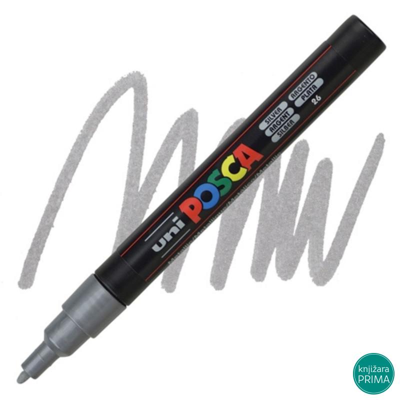 POSCA marker UNI PC-3m srebrni 26 