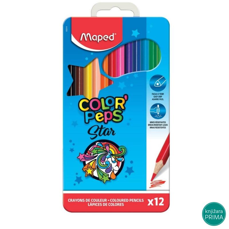 Drvene bojice MAPED u metalnoj kutiji 