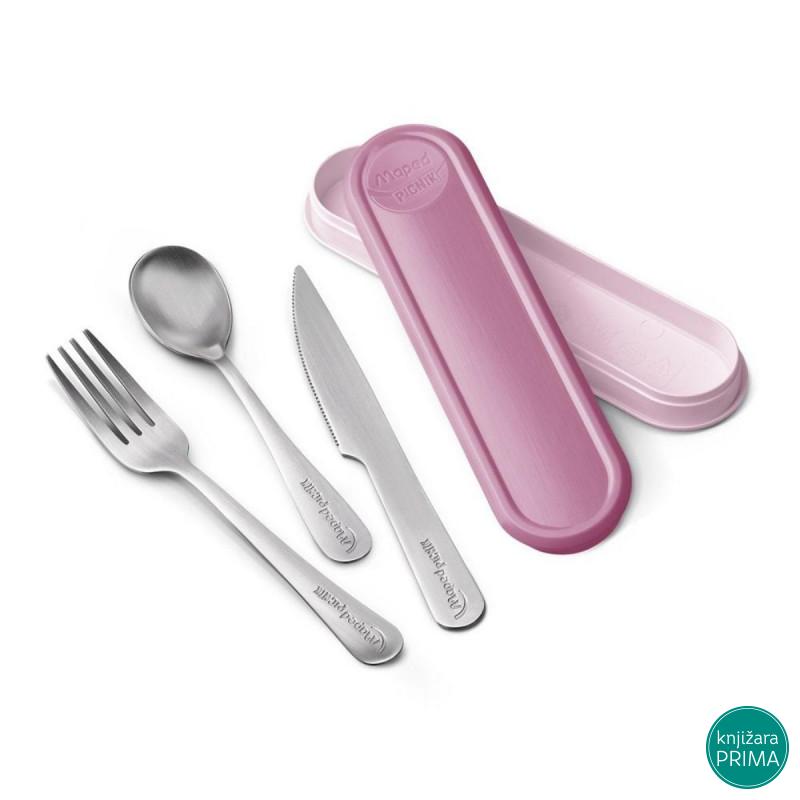 Pribor za jelo MAPED Picnik roze 