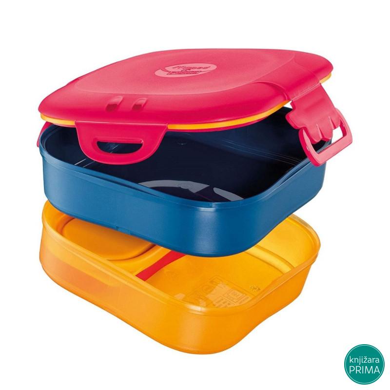 Set kutija za užinu 3u1 MAPED Picnik crvena 