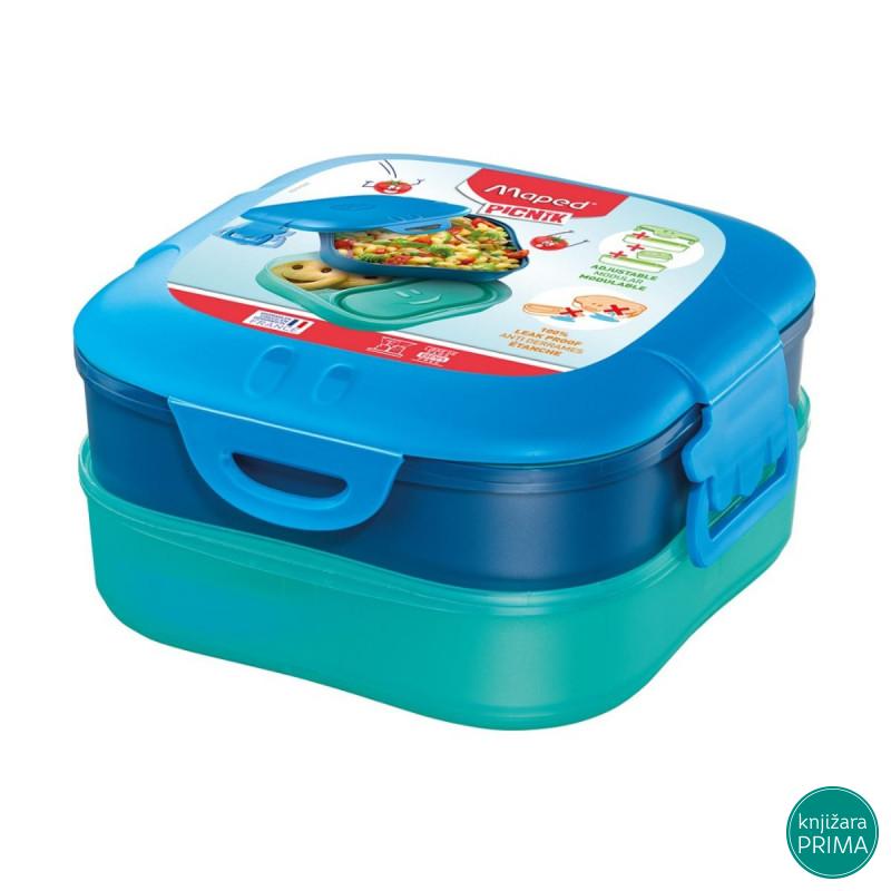 Set kutija za užinu 3u1 MAPED Picnik plava 