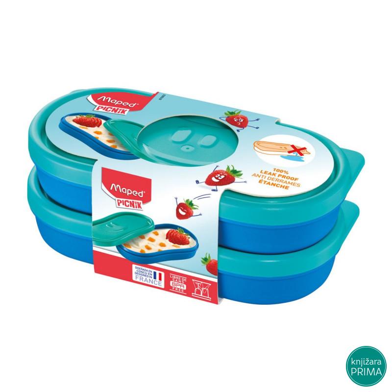 Kutije za užinu MAPED Picnik 2X150ml plave 