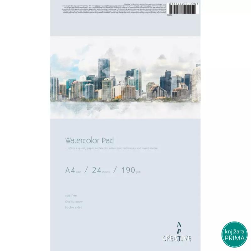 Akvarel blok A4 CREATIVE 190g 24l 