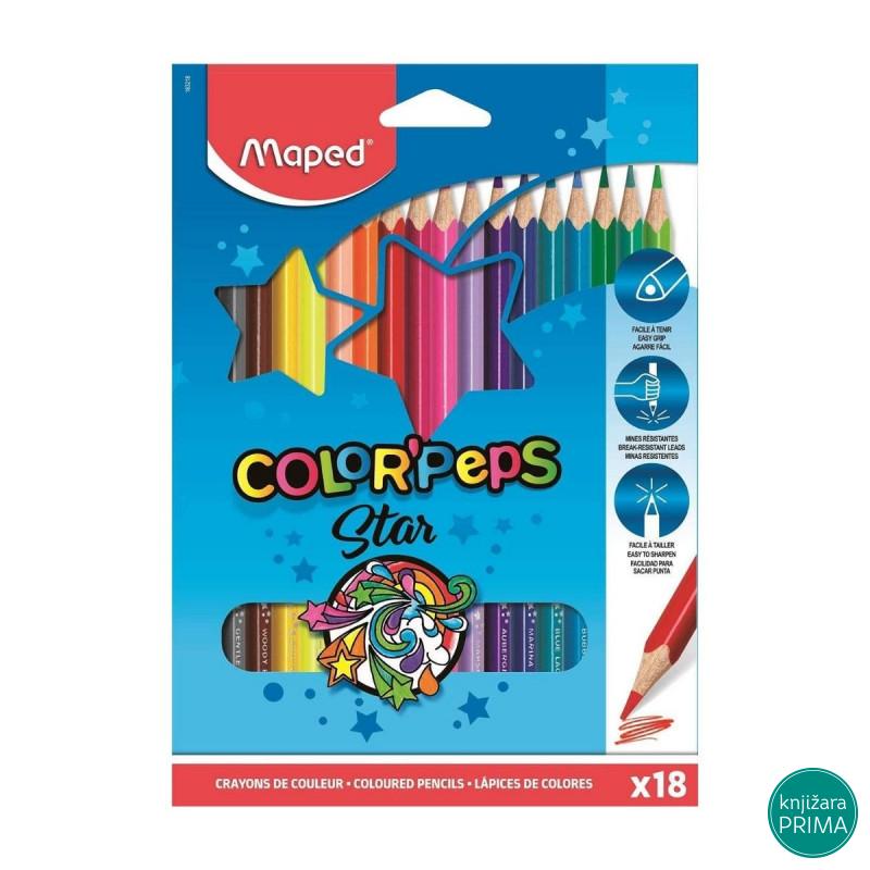 Drvene bojice 18 MAPED Color Peps 