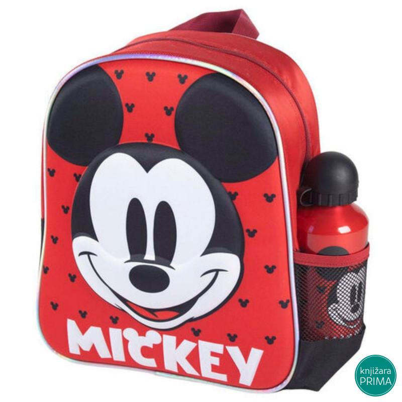 Ranac za vrtić CERDA 3D - Mickey Mouse + flašica 