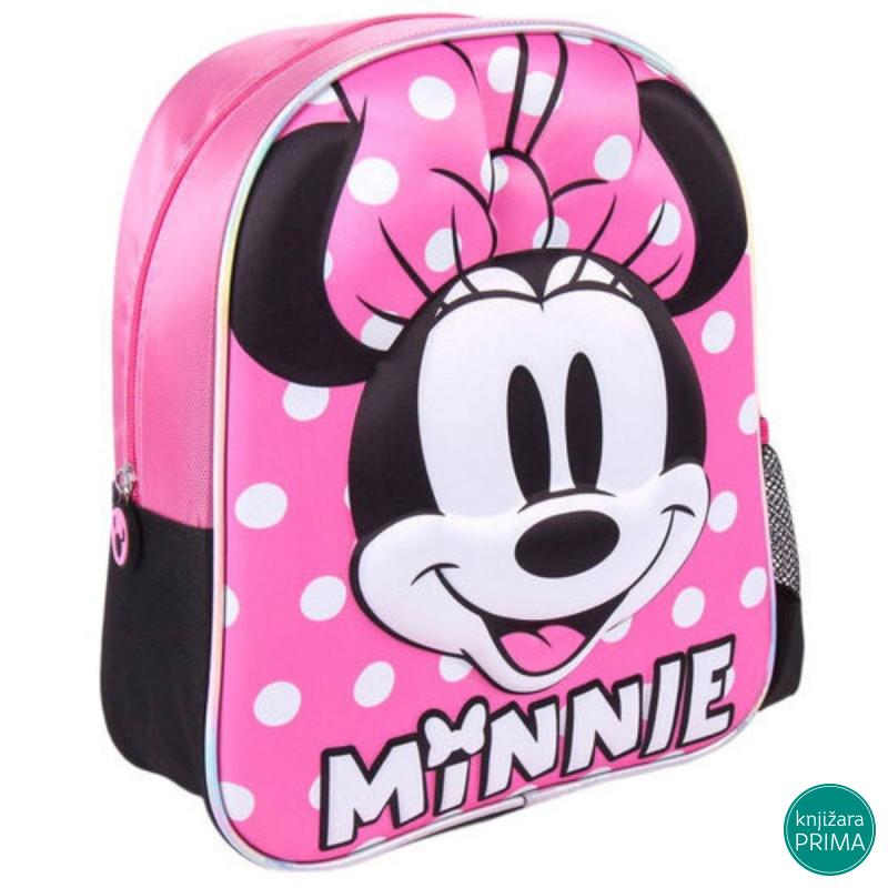 Ranac za vrtić CERDA 3D - Minnie Mouse + flašica 