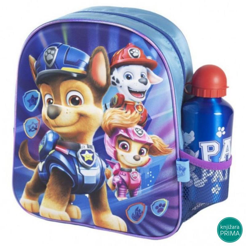 Ranac za vrtić CERDA 3D - Paw Patrol + flašica 
