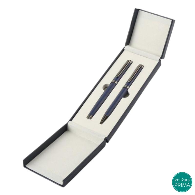 Poklon set za pisanje plavi TALON hemijska olovka i roler 
