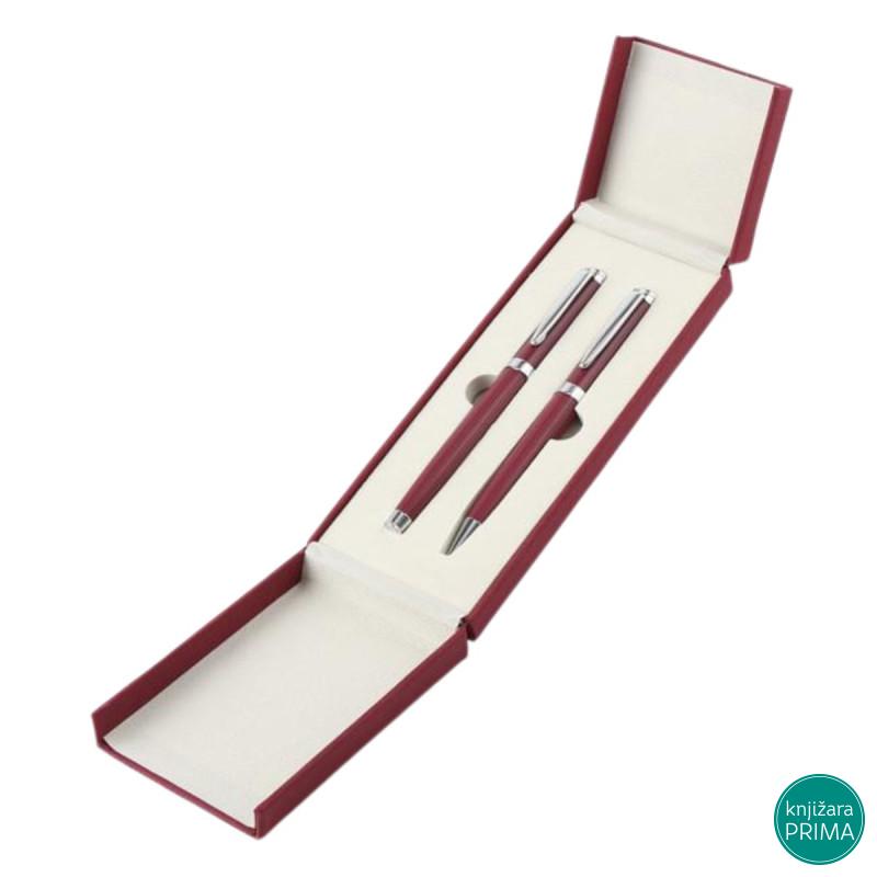 Poklon set za pisanje crvena TALON hemijska olovka i roler 