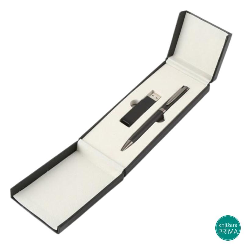 Poklon set za pisanje VENINI hemijska olovka i flash memorija 