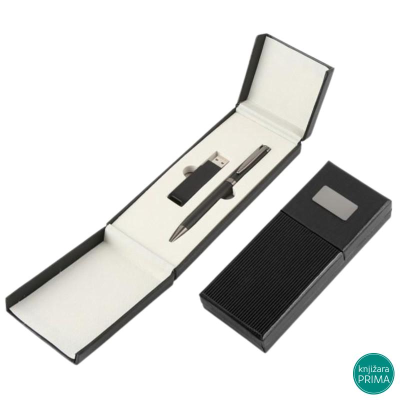 Poklon set za pisanje VENINI hemijska olovka i flash memorija 