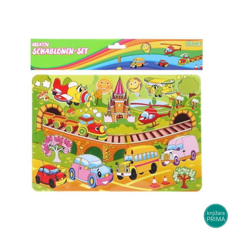 Šablon za crtanje - vozila 