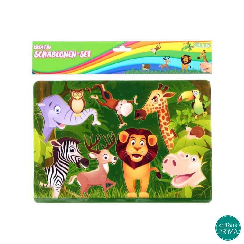 Šablon za crtanje - divlje životinje 