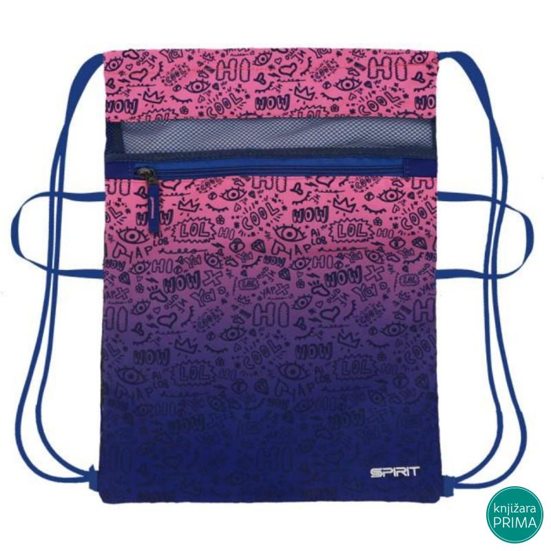 Torbica za patike SPIRIT - doodle pink 