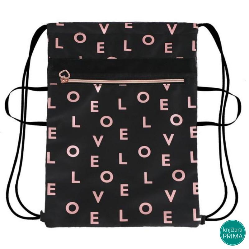 Torbica za patike SPIRIT - Love black 