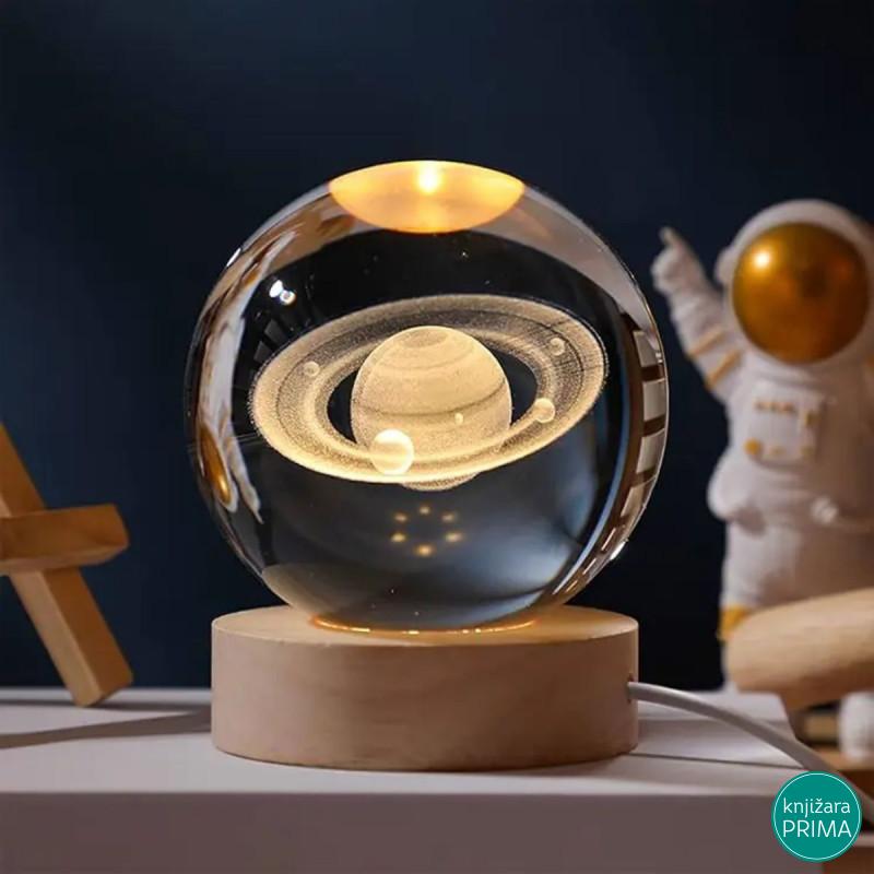 Kristalna kugla saturn 