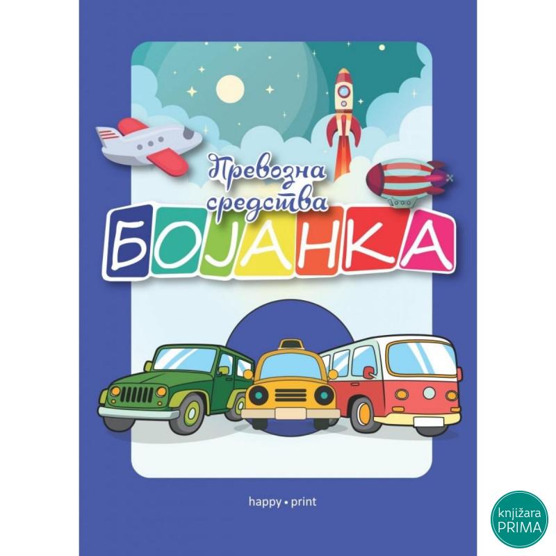 Bojanka HAPPY PRINT - Prevozna sredstva 