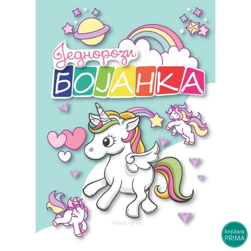 Bojanka HAPPY PRINT - Jednorog 