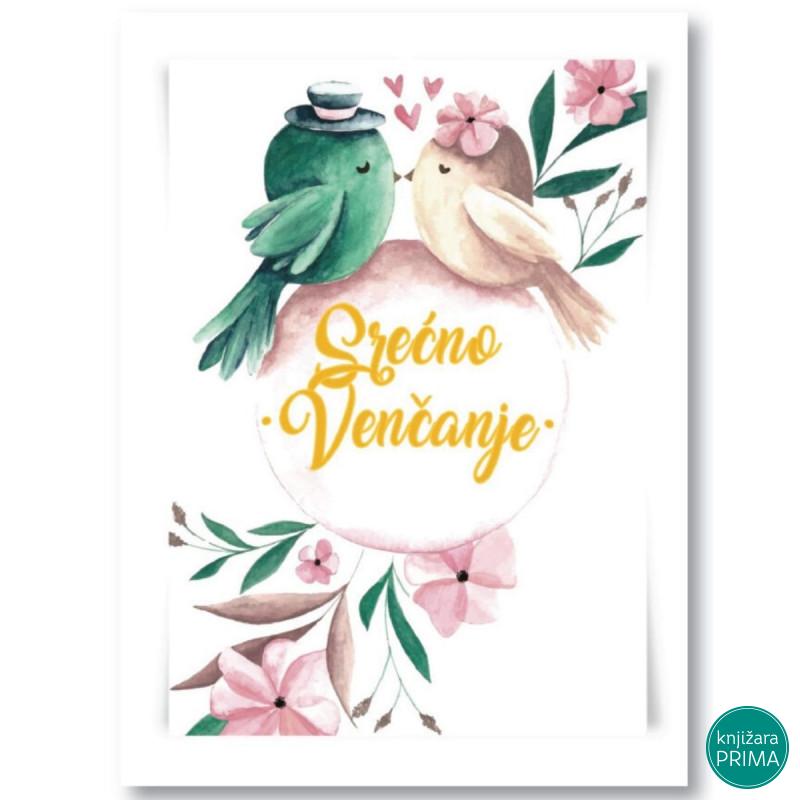 Čestitka HAPPY PRINT - Srećno venčanje 
