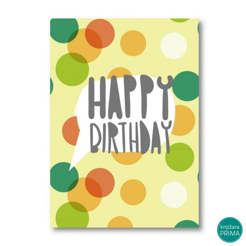 Čestitka HAPPY PRINT - Happy Birthday 